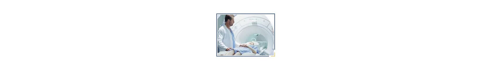 Patient receiving an MRI scan to examine a carcinoid tumor